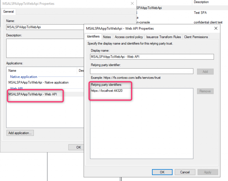 MSAL.JS SPA client performing Authorization Code Grant flow to ADFS